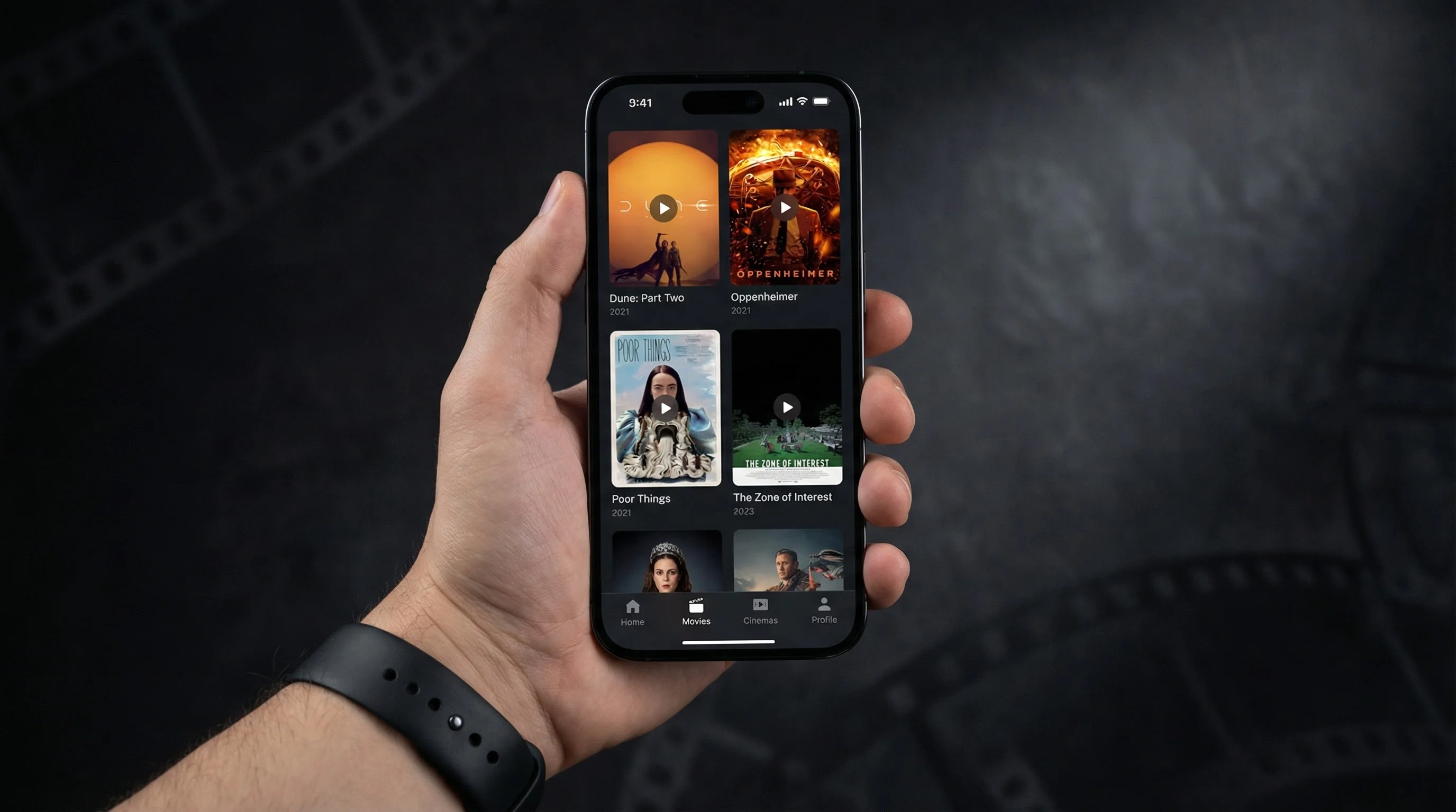 小蓝视频移动端APP界面展示